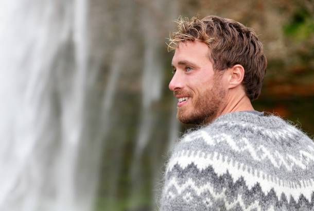 Man wearing Icelandic lopi sweater - Travel Tips