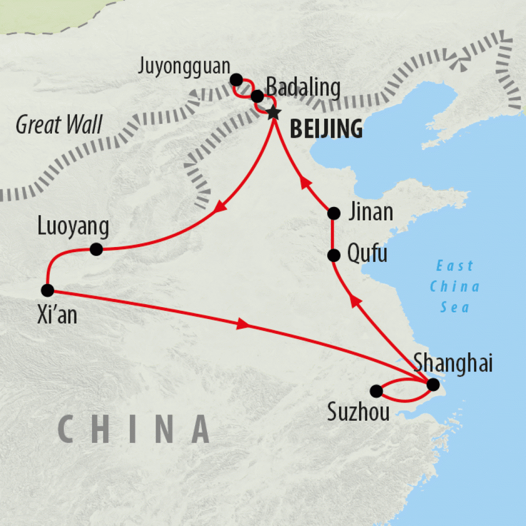 Mandarin Sunrise - 15 days map