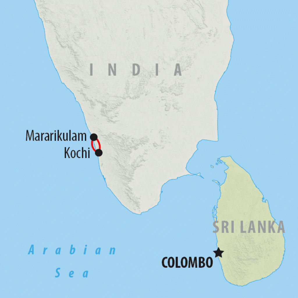 Mararikulam Beach - 5 days map