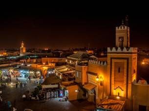 Marrakech by night, Morocco