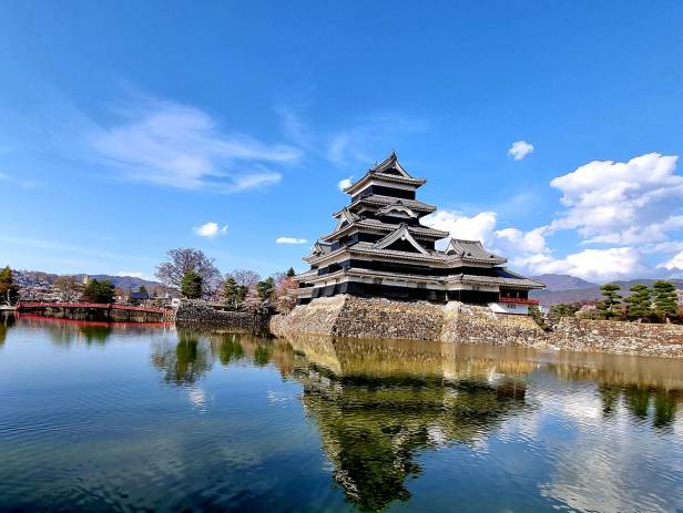 View of Matsumoto Castle from across the water