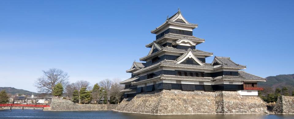 View of Matsumoto Castle from across the water