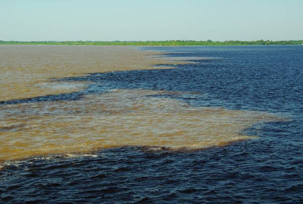Meeting of the Waters near Manaus, Brazil