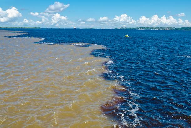Meeting of the waters, Brazil
