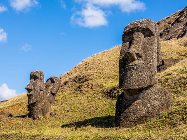 Moai in Rapa Nui National Park - Easter Island Tours - South America Tours - On The Go Tours