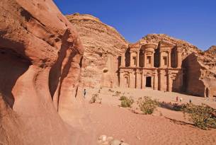Monastery in Petra - Jordan best time to visit - On The Go Tours
