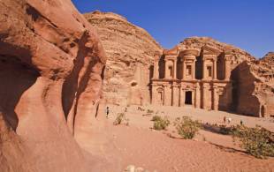 Monastery in Petra - Jordan best time to visit - On The Go Tours