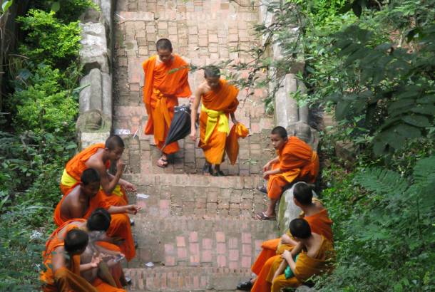 Monks in Laos - Laos Tours - Southeast Asia Tours - On The Go Tours