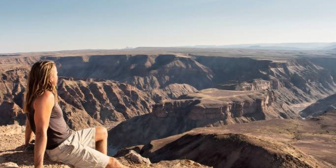 Admiring the view at Fish River Canyon | Namibia