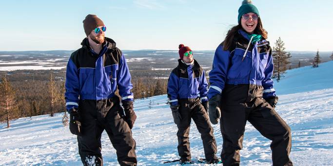 A group walking with snowshoes | Lapland | Finland