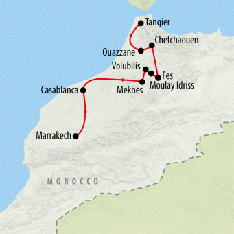Northern Morocco Explorer - 7 Days map