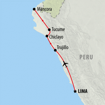 Northern Peru Discovery - 14 days map