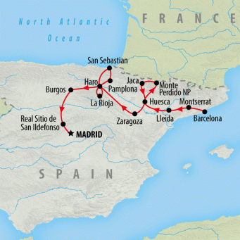 Northern Spain Express - 6 days map