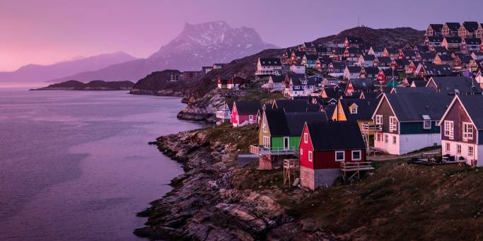 Nuuk at sunset | Greenland 