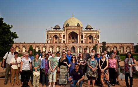 OTG group at Humayan's tomb in India - On The Go Tours