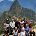 Looking out across the lost Inca citadel of Machu Picchu