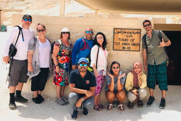 On The Go group at the tomb of King Tutankhamun - Egypt - On The Go Tours