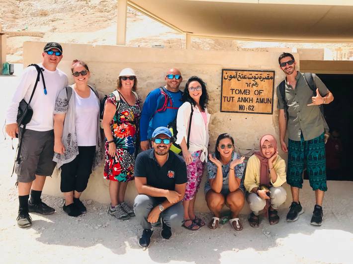 On The Go group at the tomb of King Tutankhamun - Egypt - On The Go Tours