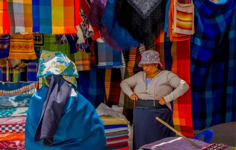 Otovalo Market Women Ecuador On The Go Tours