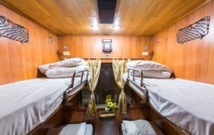 Overnight sleeper train Interior