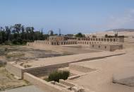 Looking out across the ancient ruins of the citadel of Pachacamac