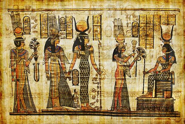 Painted Egyptian papyrus - On The Go Tours