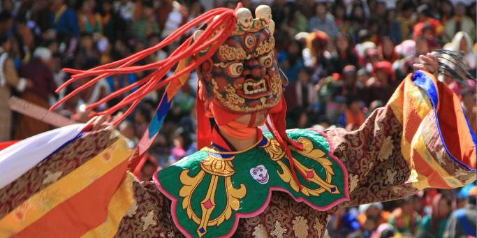 Performance at Thimphu Festival | Bhutan 