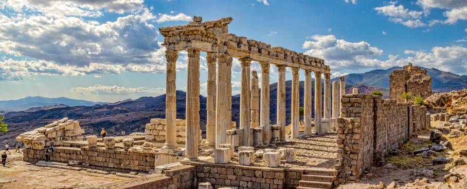 The ancient ruins of Pergamum