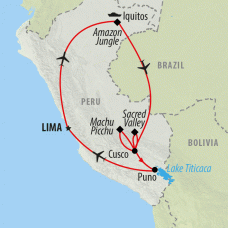 Peru & Iquitos Amazon Cruise - 11 days Map