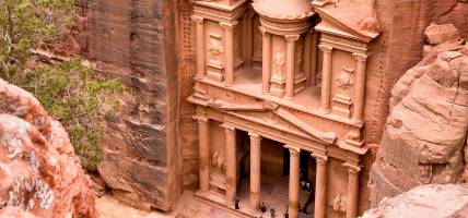 Petra Treasury from above - Jordan Tours - On The Go Tours copy