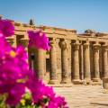 Ancient ruins standing majestically against the sky in Aswan