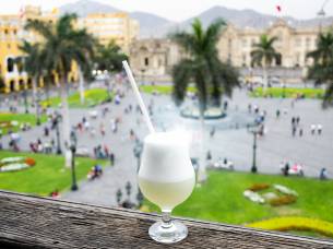 Pisco sour cocktail in Lima - peru