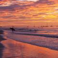 Pink Beach at Sunset on Playa Tamarindo in Costa Rica