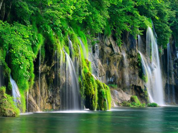 Boardwalk winding through the Plitvice National Park