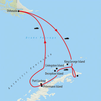 Polar Circle Quest - 12 days map