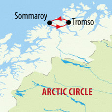 Polar Nights in Northern Norway - 5 days Map