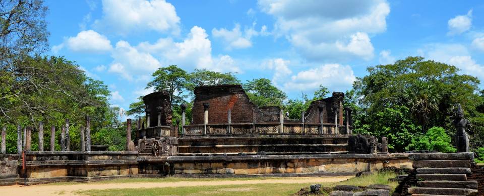 The ancient ruins of Polonnaruwa