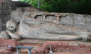 Polonnaruwa reclining Buddha - Sri Lanka Tours - On The Go Tours
