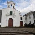 Looking out across the attractive white-washed mansions and their rooftops in Popayan