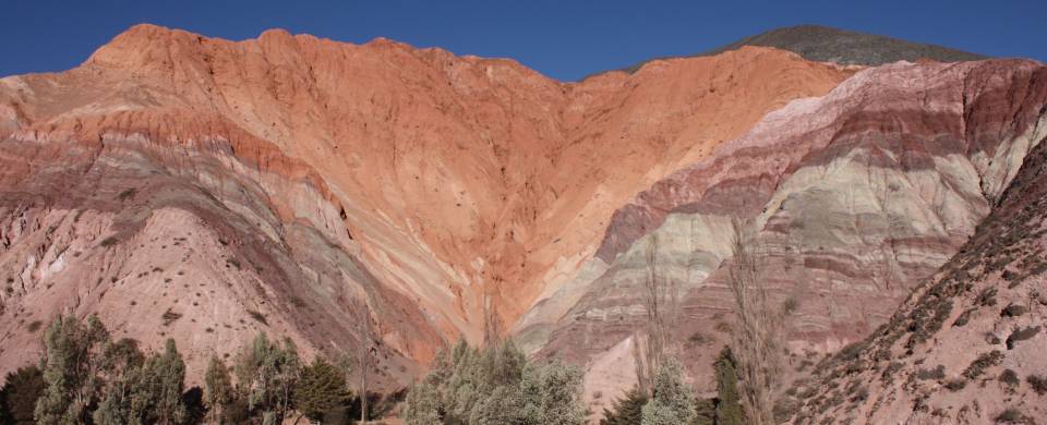 The incredible multi-coloured stone of the Purmamarca