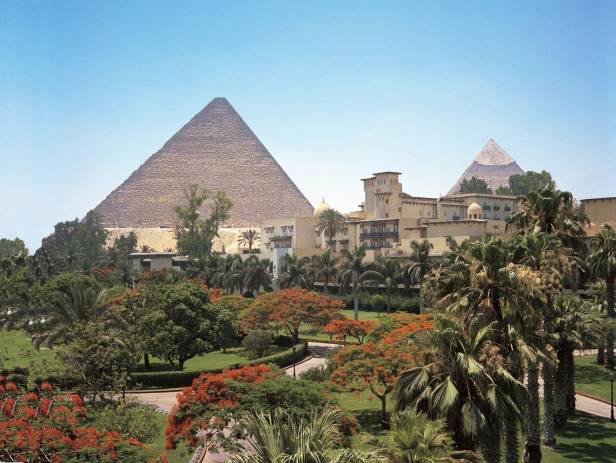 Ancient ruins standing majestically against the sky in Aswan