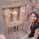 Lady above the Treasury in Petra | Jordan