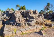 The ruins and limestone outcrops of Qenko near Cuzco in Peru