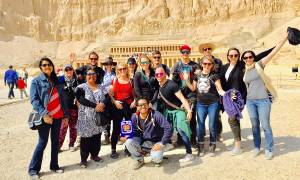 Queen Hatshepsut group shot - Egypt Tours - On The Go Tours