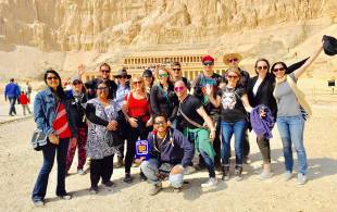 Queen Hatshepsut group shot - Egypt Tours - On The Go Tours