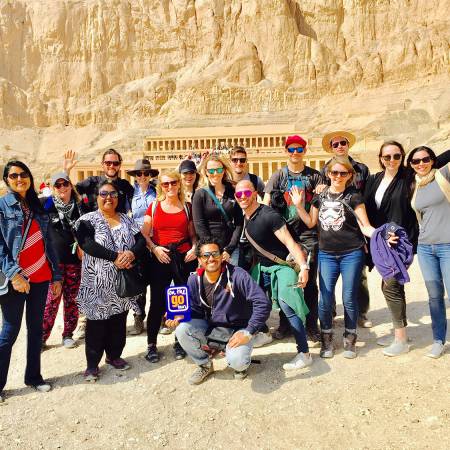 Queen Hatshepsut group shot - Egypt Tours - On The Go Tours