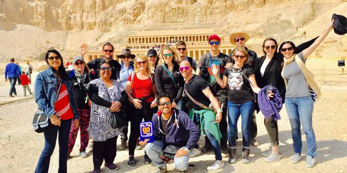 On The Go Tours group at Queen Hatshepsut Temple | Luxor | Egypt
