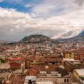 Ecuador's capital city, Quito, surrounded by mountains