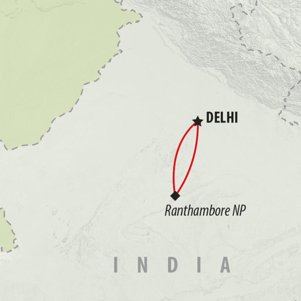 Ranthambore NP - 4 days map