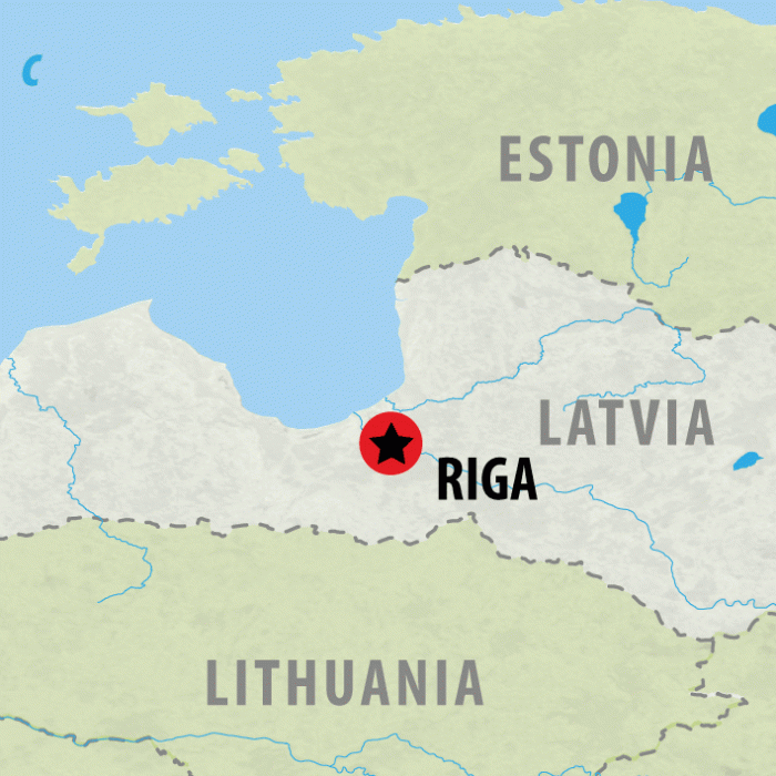 tourhub | On The Go Tours | Riga New Year City Break - 4 days | Tour Map